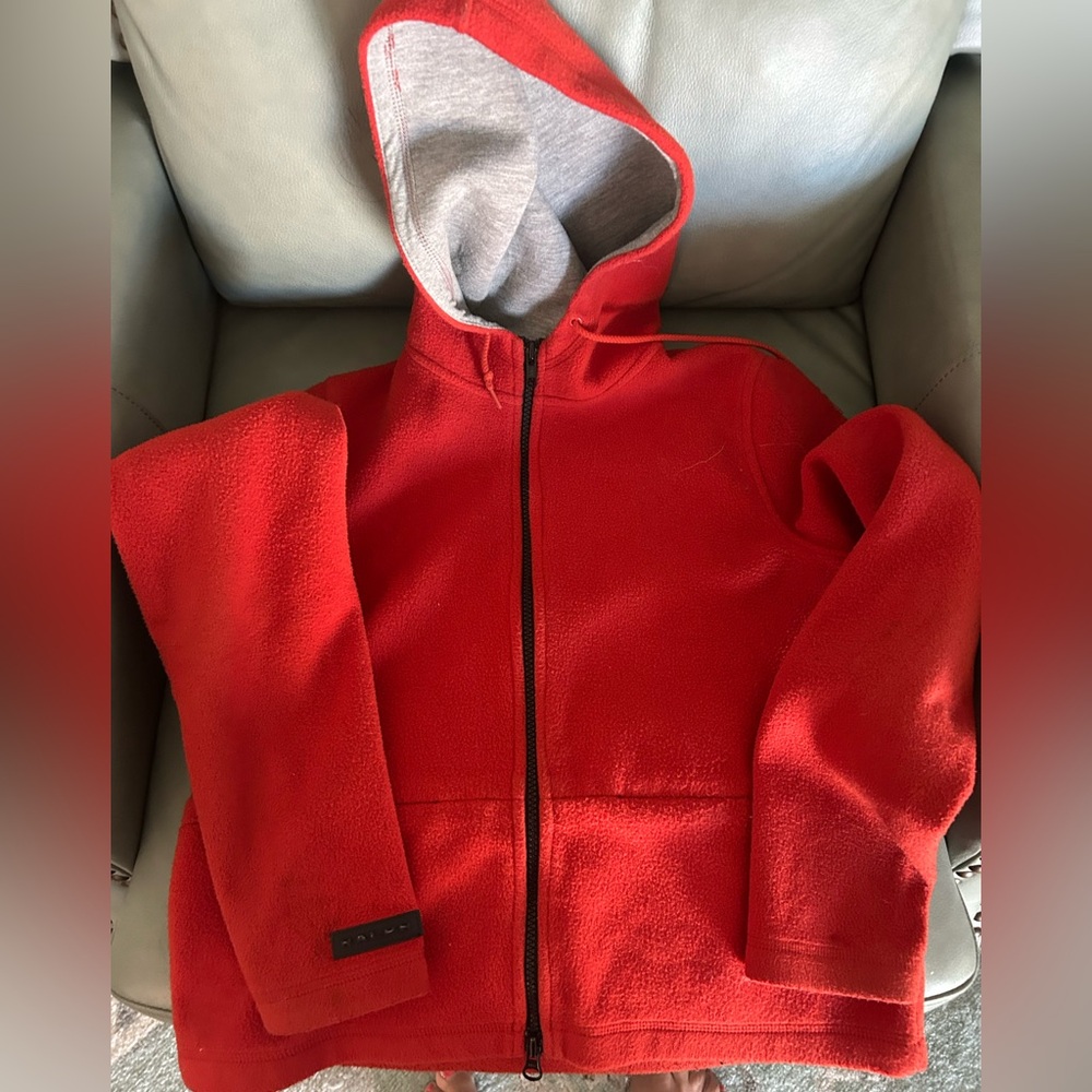 Ralph Lauren Red Hooded Fleece Jacket